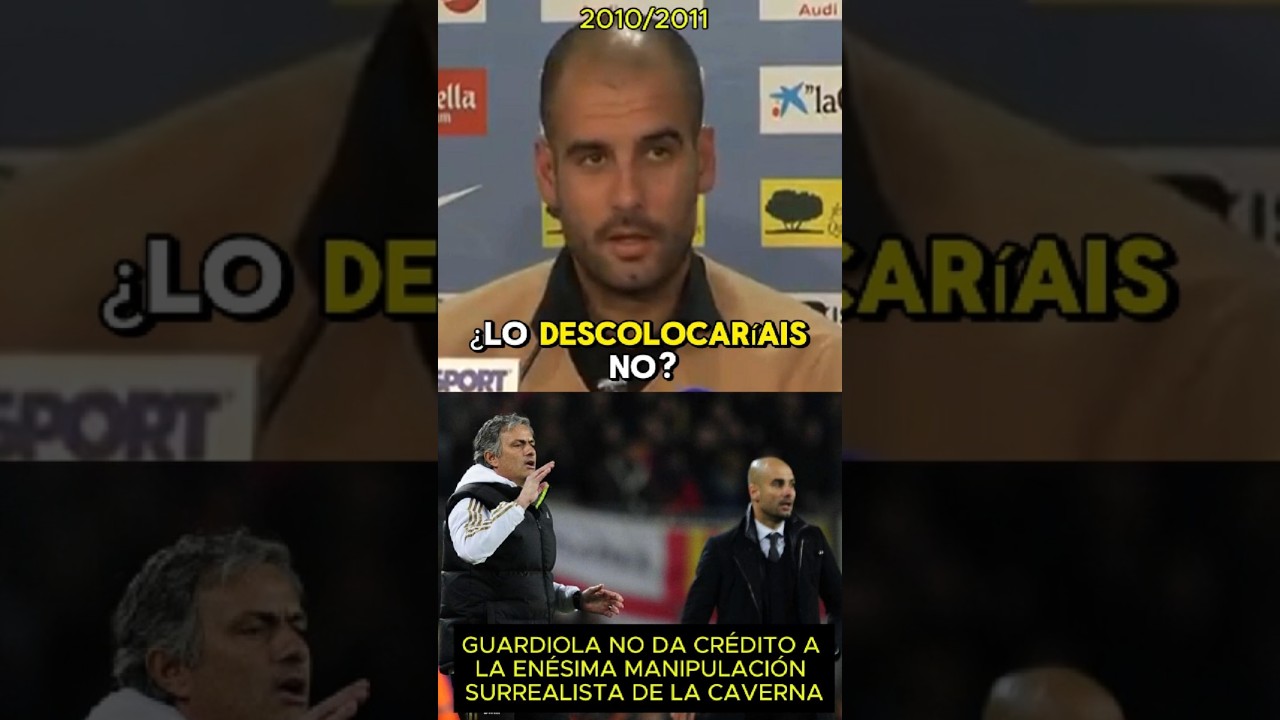 GUARDIOLA no da cr&eacute;dito a la en&eacute;sima MANIPULACI&Oacute;N ABSURDA de la CAVERNA MADRIDISTA