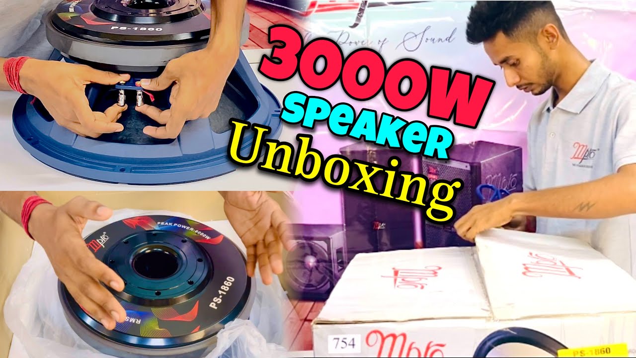 3000watt 🤯Bass speaker unboxing review Price deatils // Mpro ps 1860 unboxing price