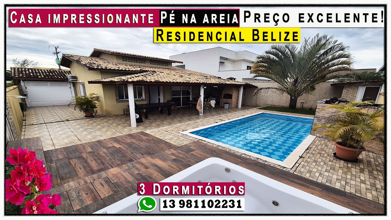 🏠 Casa impressionante no residencial Belize de frente para o mar OPORTUNIDADE!