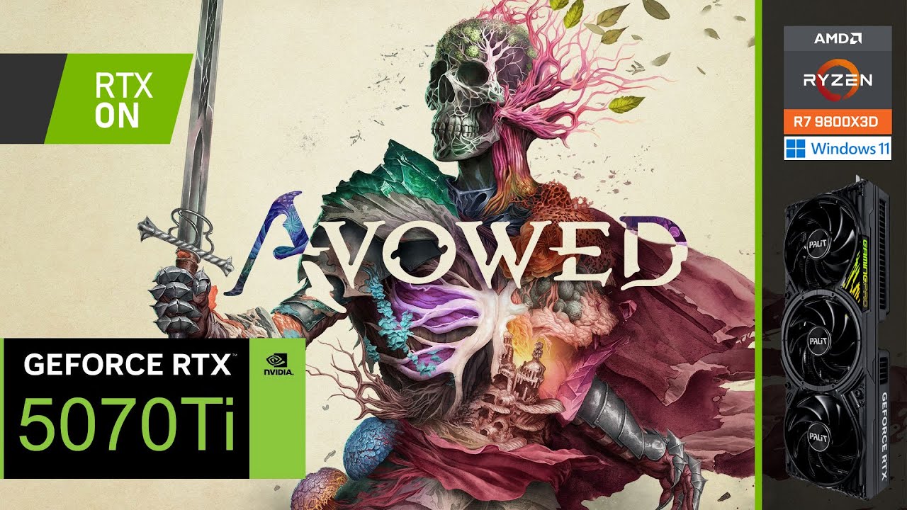 Avowed | RTX 5070 Ti | 1440p, EPIC, RT, DLSS, MFG