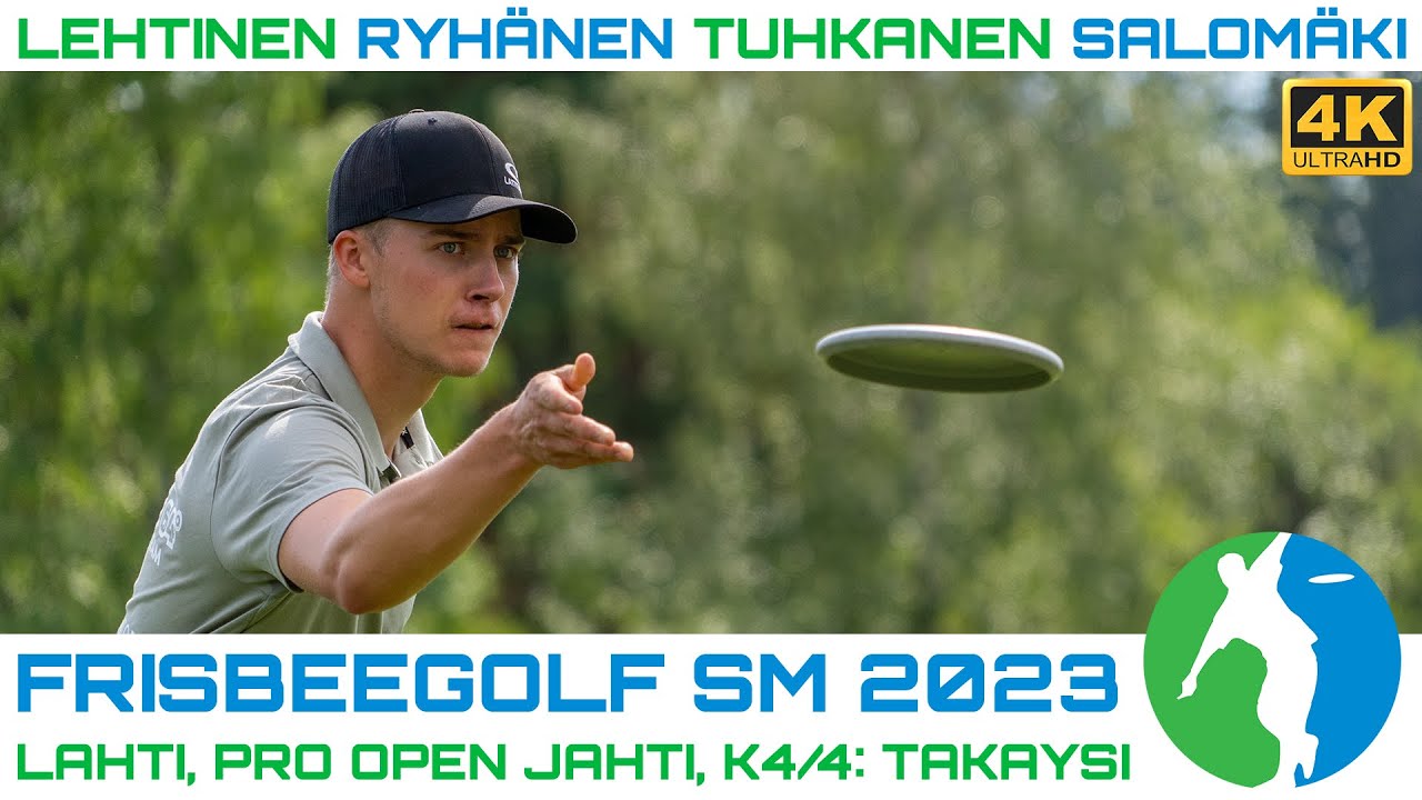 Frisbeegolf SM 2023 finaali K4T9, Lauri Lehtinen, Miro Ryhänen, Nestori Tuhkanen, Eetu Salomäki | 4K