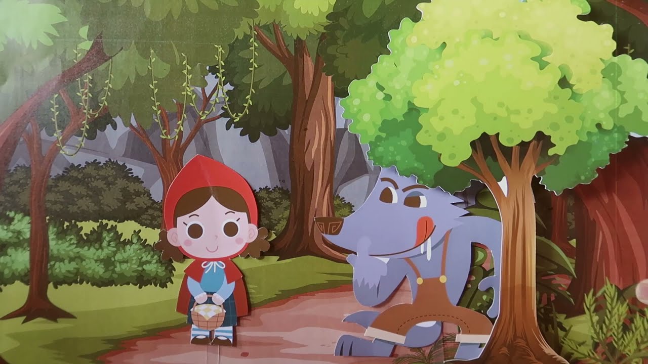 The Little Red Riding Hood - Simple Paper Puppet Show