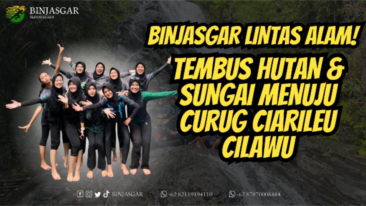 🔥 Binjasgar Lintas Alam! Tembus Hutan & Sungai Menuju Curug Ciarileu Cilawu 💪🌿#shorts #binjasgar