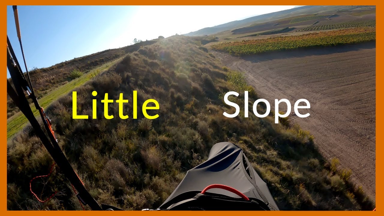 Paragliding in a little slope.