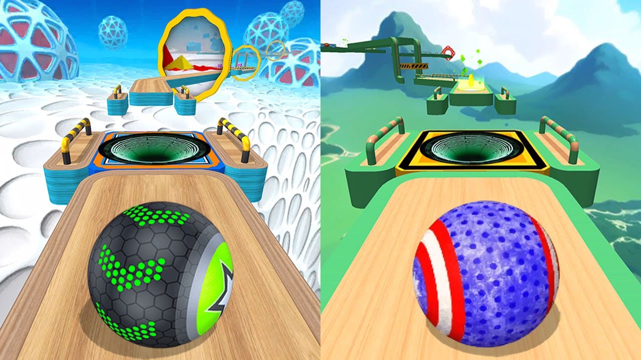 🏳️‍🌈 Going Balls VS Rollance Balls,Super Rolling Balls, Rolling Balance Ball 3D, Temple Rolling Ball