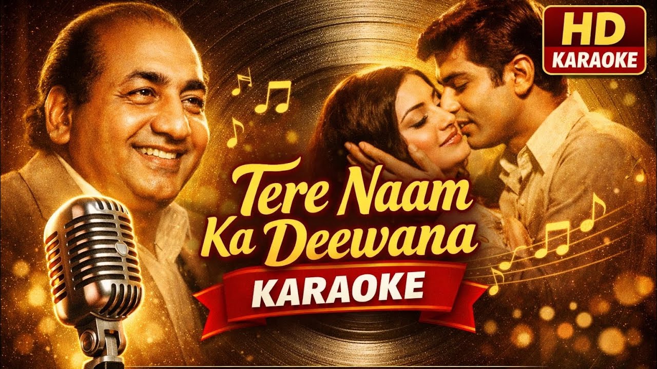 Tere Naam Ka Deewana Karaoke | Suraj Aur Chanda (1973) | Mohammed Rafi | Sparnajoy Karaoke