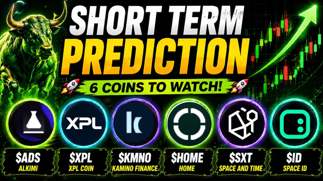 6 Altcoins Ready for Breakout 🚀 ADS | XPL | KMNO | HOME | SXT | ID