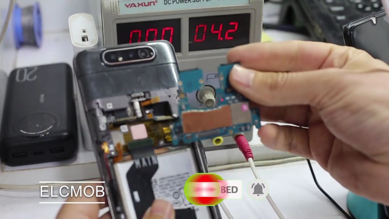 تعمیر سامسونگ A80 خاموش | حل مشکل با ریبال CPU!