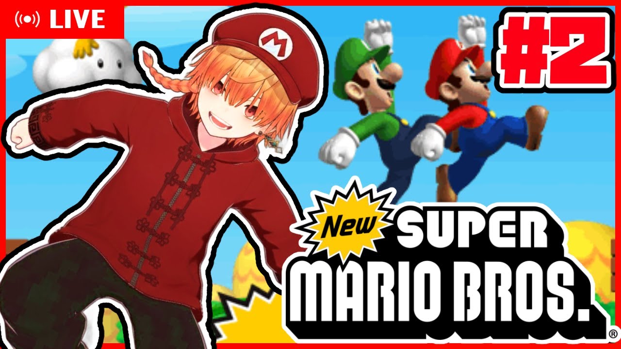 DSマリオ【New スーパーマリオブラザーズ】実況 その2 