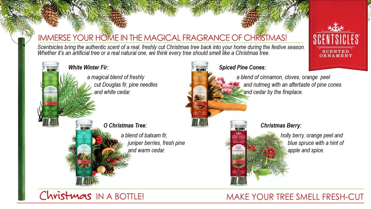 ScentSicles, scented ornament. Make your tree smell fresh-cut