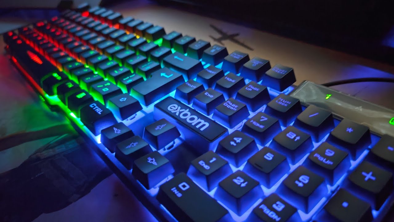 TECLADO SEMI MECANICO EXBOM (Umboxing)