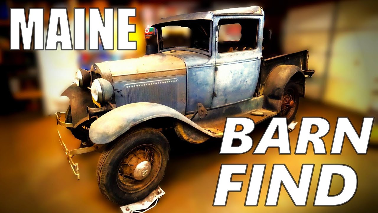 Maine Barn Find sitting for 53 Years 1931 Ford Model A pickup