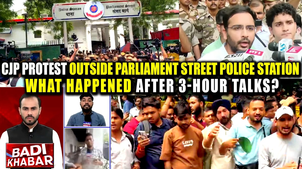 CJP Protest Outside Parliament Street Police Station | What Happened After 3-Hour Talks?