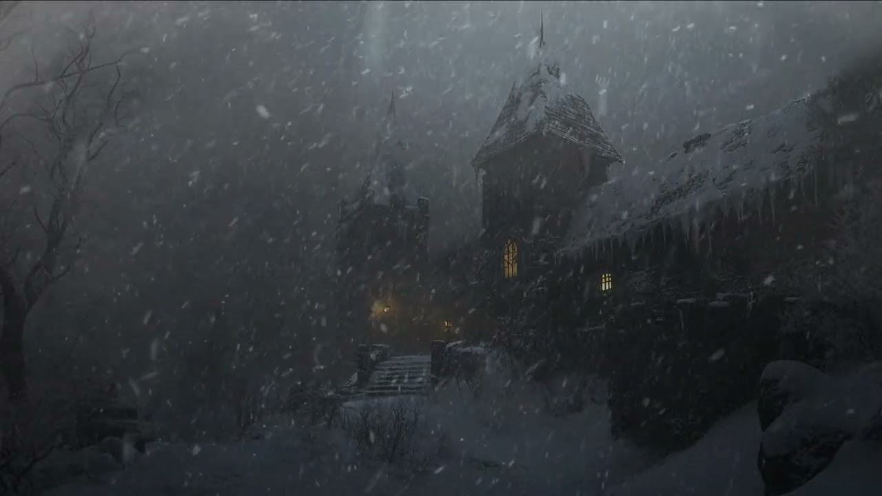 Haunting Howling Blizzard Winds Sweep Through This Dark Eerie Isolated Medieval Castle: 10 Hours
