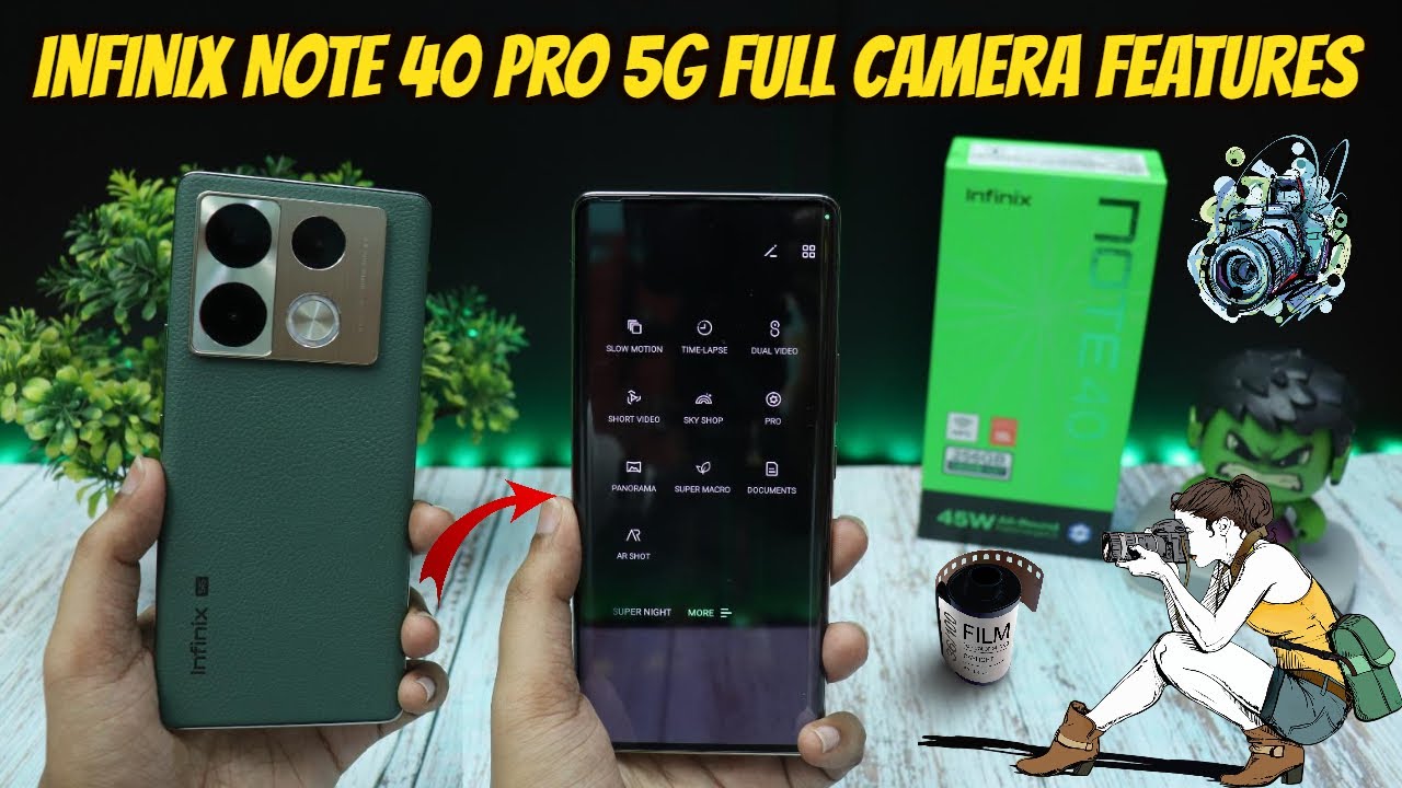 Infinix Note 40 Pro 5G Full Camera Features 📸
