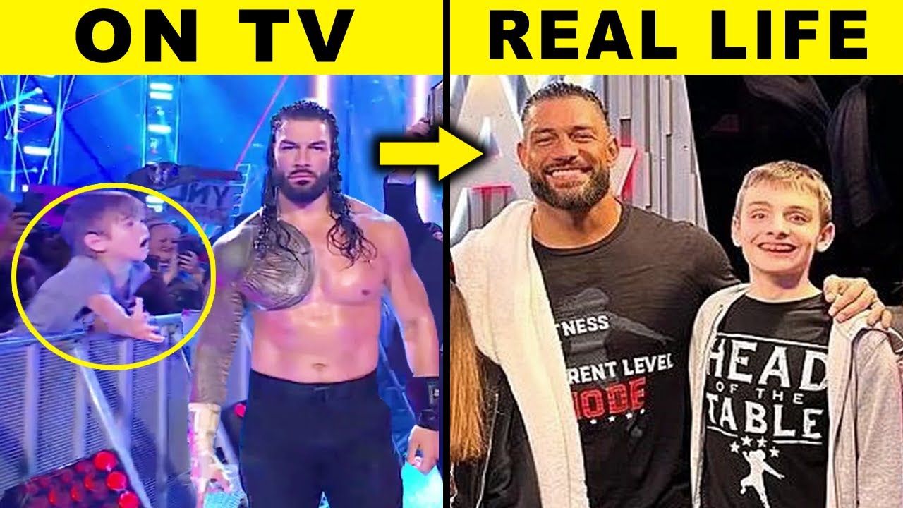 WWE Wrestlers Nicer Than You Thought in Real Life - Roman Reigns Breaks Character