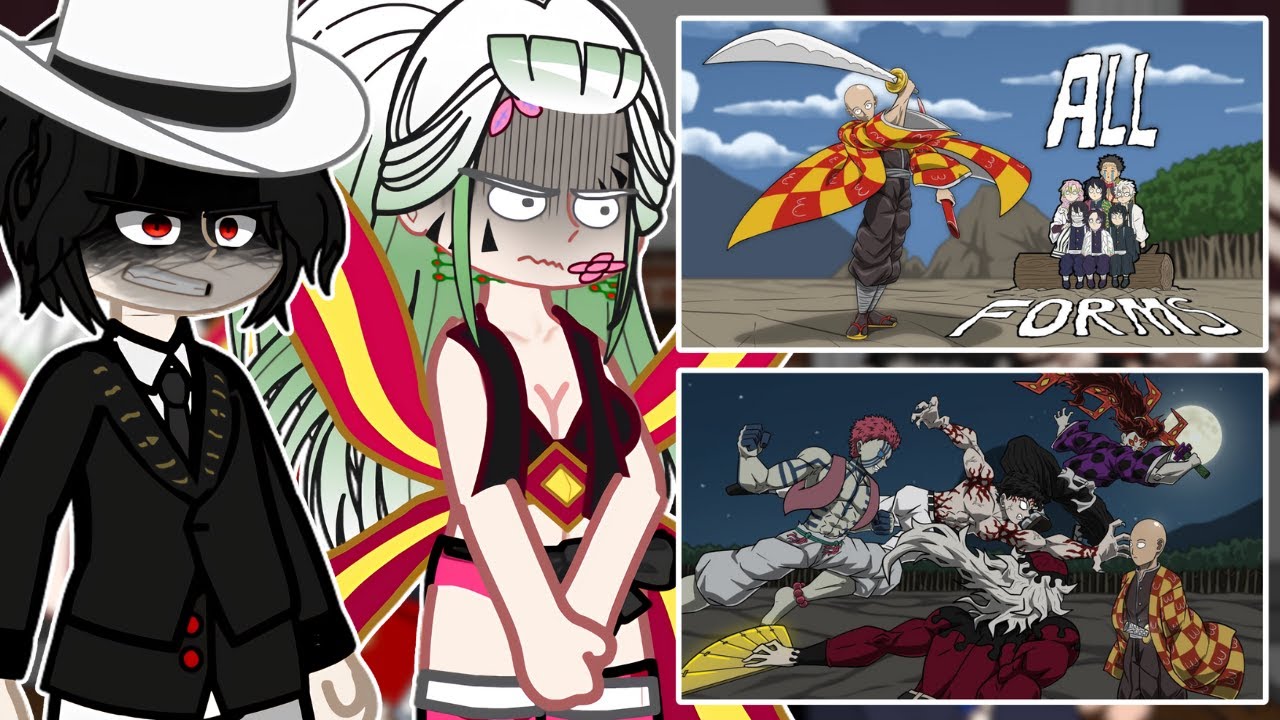 Upper Moons + Muzan React a SAITAMA IN DEMON SLAYER