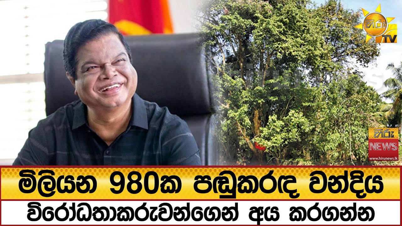 මිලියන 980ක පඬුකරඳ වන්දිය විරෝධතාකරුවන්ගෙන් අය කරගන්න. - Hiru News
