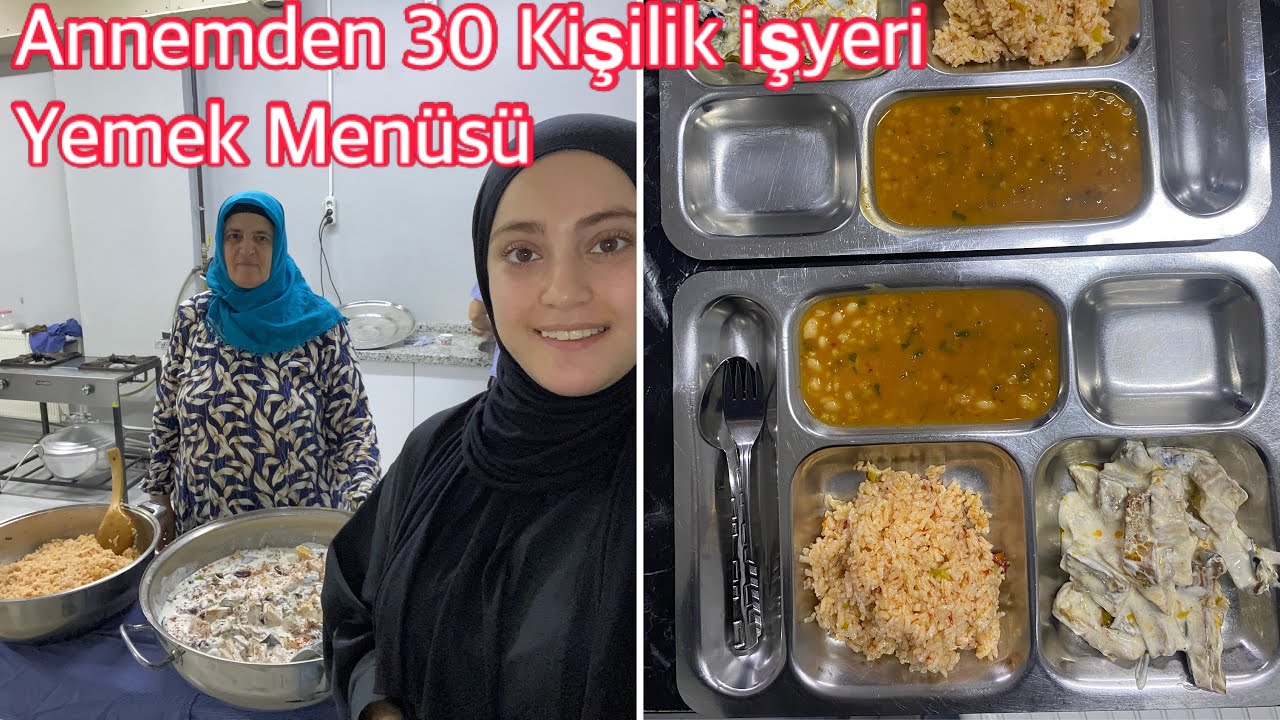 Annemden 30 Kişilik İşyeri Yemek Menüsü👩🏻‍🍳AnamAşı Çorbası/Sebzeli Pilav/Yoğurtlu Kızartma❤️