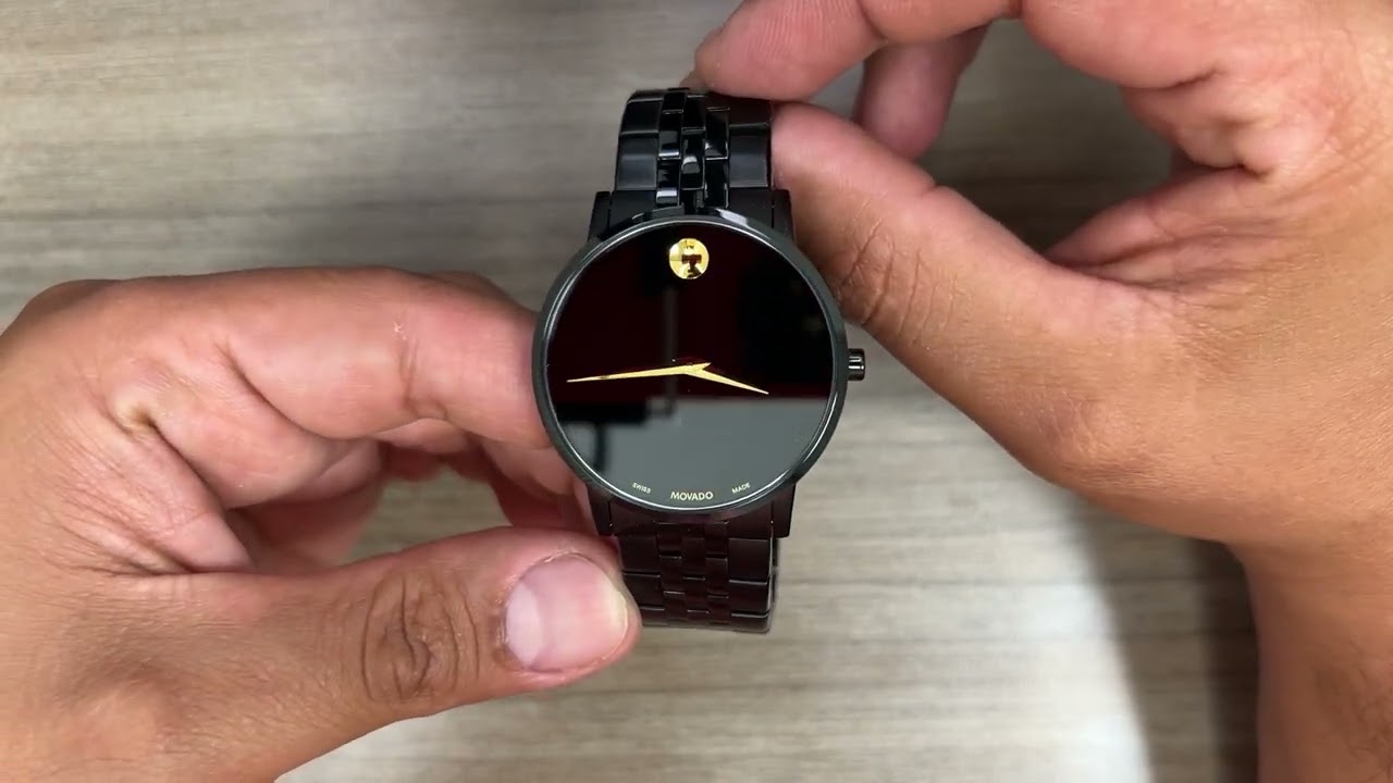 Review On The Wrist Movado Museum Classic Black PVD 0607626
