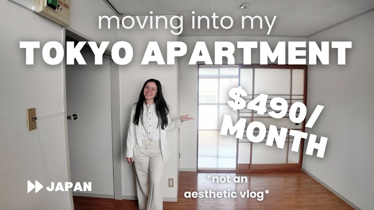 moving in tokyo... AGAIN?! 🏡 no electricity, building furniture & first day teaching🎒