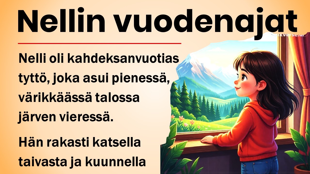 Learn Finnish with a Story | Beginner |Nellin vuodenajat