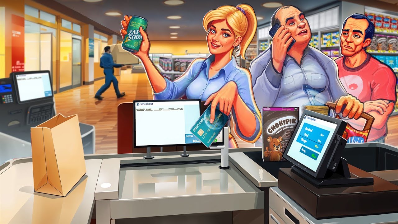 Die Marktleitung bitte zu Kasse 1 - Supermarket Simulator - 003 - #supermarkt #stream