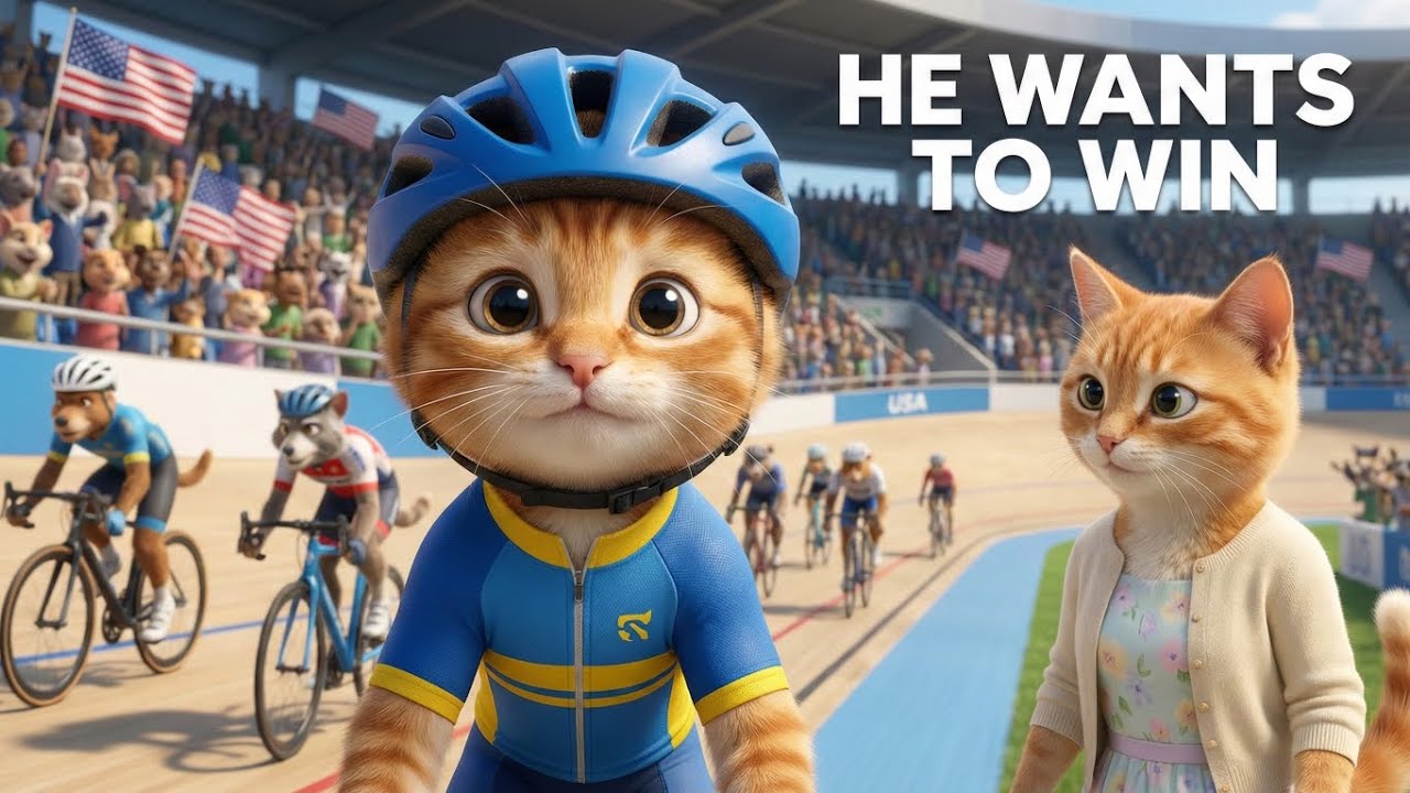 Он хочет победить 🚲 | Мечта маленького котенка о большой велогонке | Идеальные истории