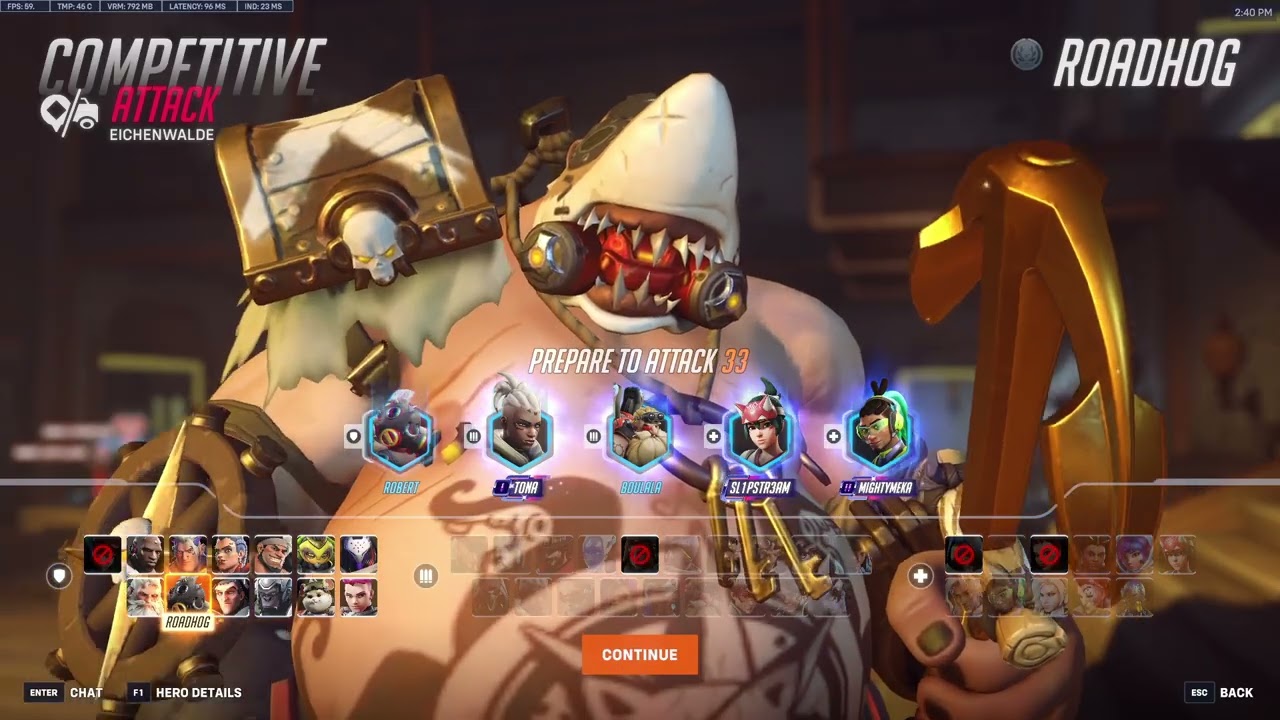 KSAA INSANE ROADHOG OVERWATCH 2 GAMEPLAY SEASON 16 TOP 500