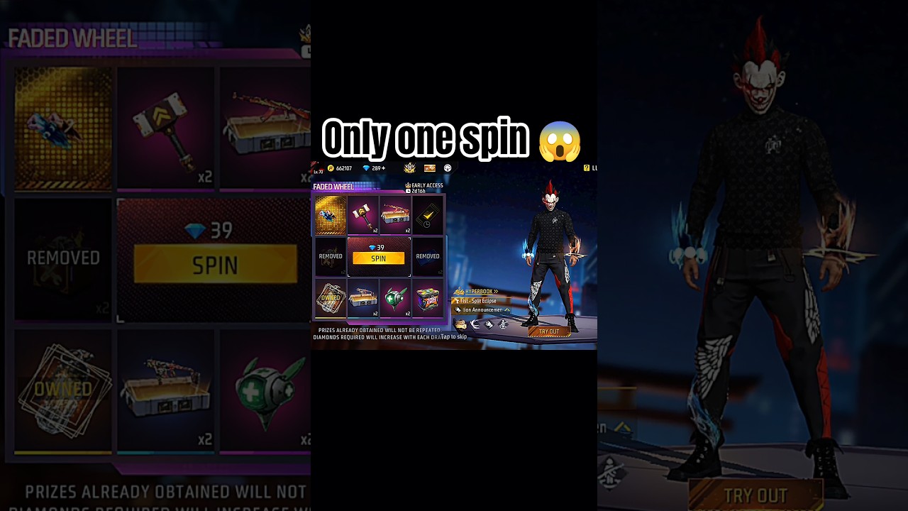 new faded wheel event spin free fire | new fist skin in free fire #viral #shorts #fadedwheel
