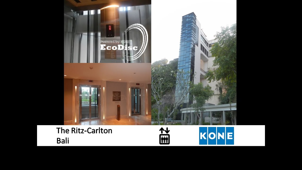 Amazing KONE MonoSpace Glass Elevators at The Ritz-Carlton Bali