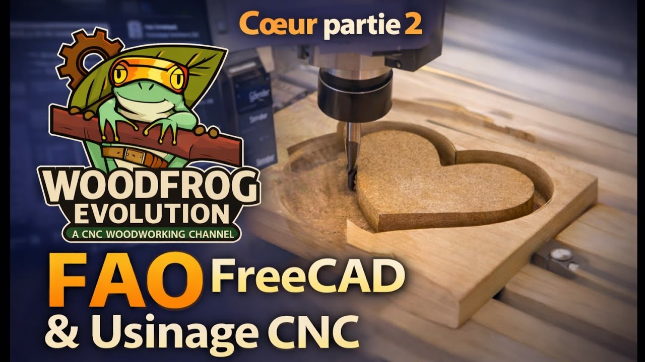 CNC - Boite en bois en forme de cœur de A à Z avec Freecad - partie 2