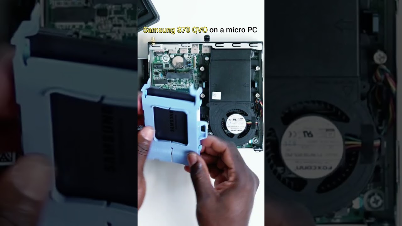 Samsung 870 QVO on a micro Computer #shorts