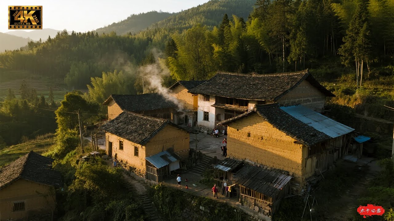 【李家大院】中国村庄步行，清末大户人家的全木四合院，历经百年沧桑变化（4K UHD）