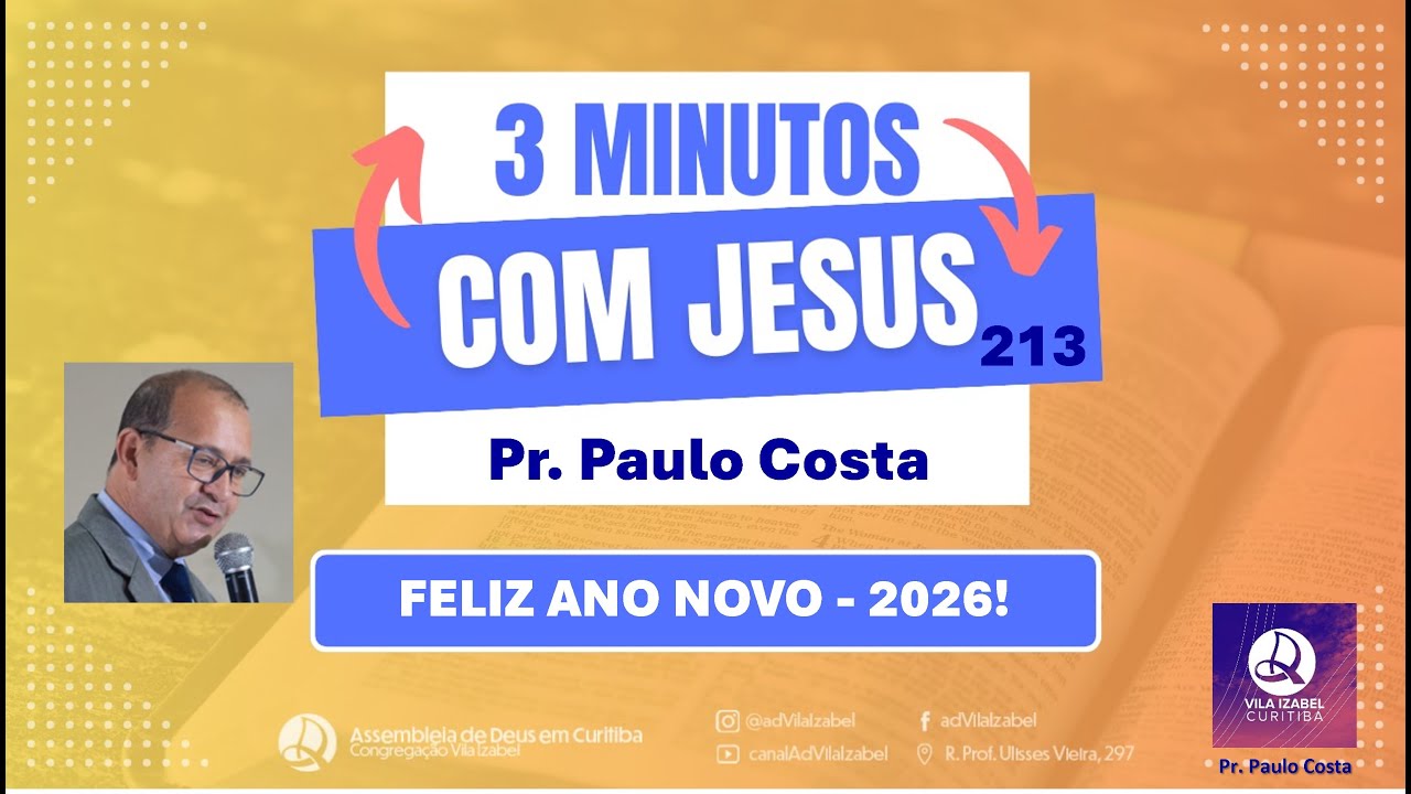 3 Minutos com Jesus  - FELIZ ANO NOVO 2026!