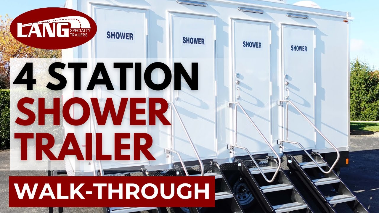 Lang 4 Station PRO Series Shower Trailer Walk-Through