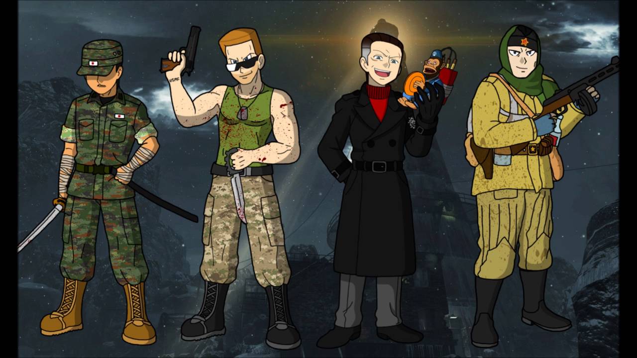 Call of the Dead - Original Characters Trapped Easter Egg Quotes (Co-Op)