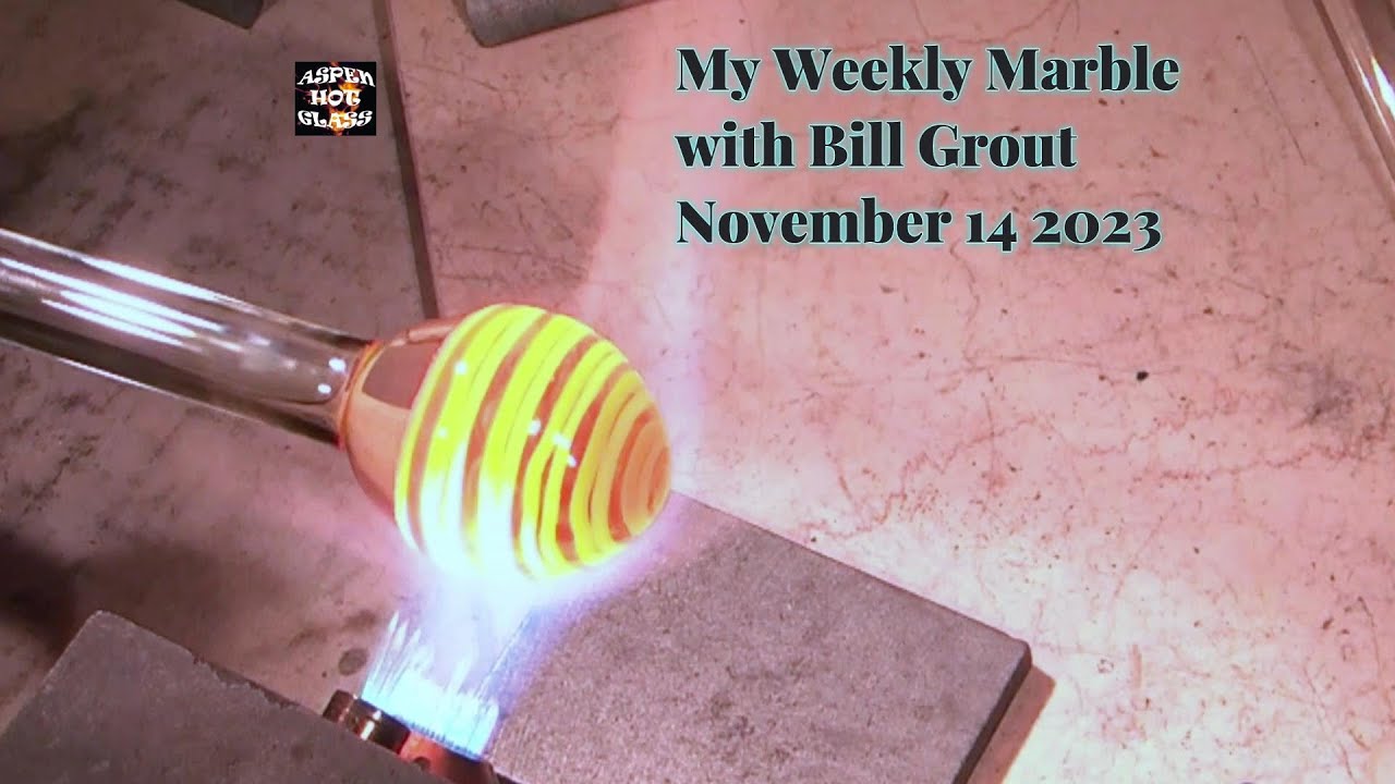 Glassblowing Secrets of a Vortex Marble start to finish, How is it made? My Weekly Marble 11-14-23