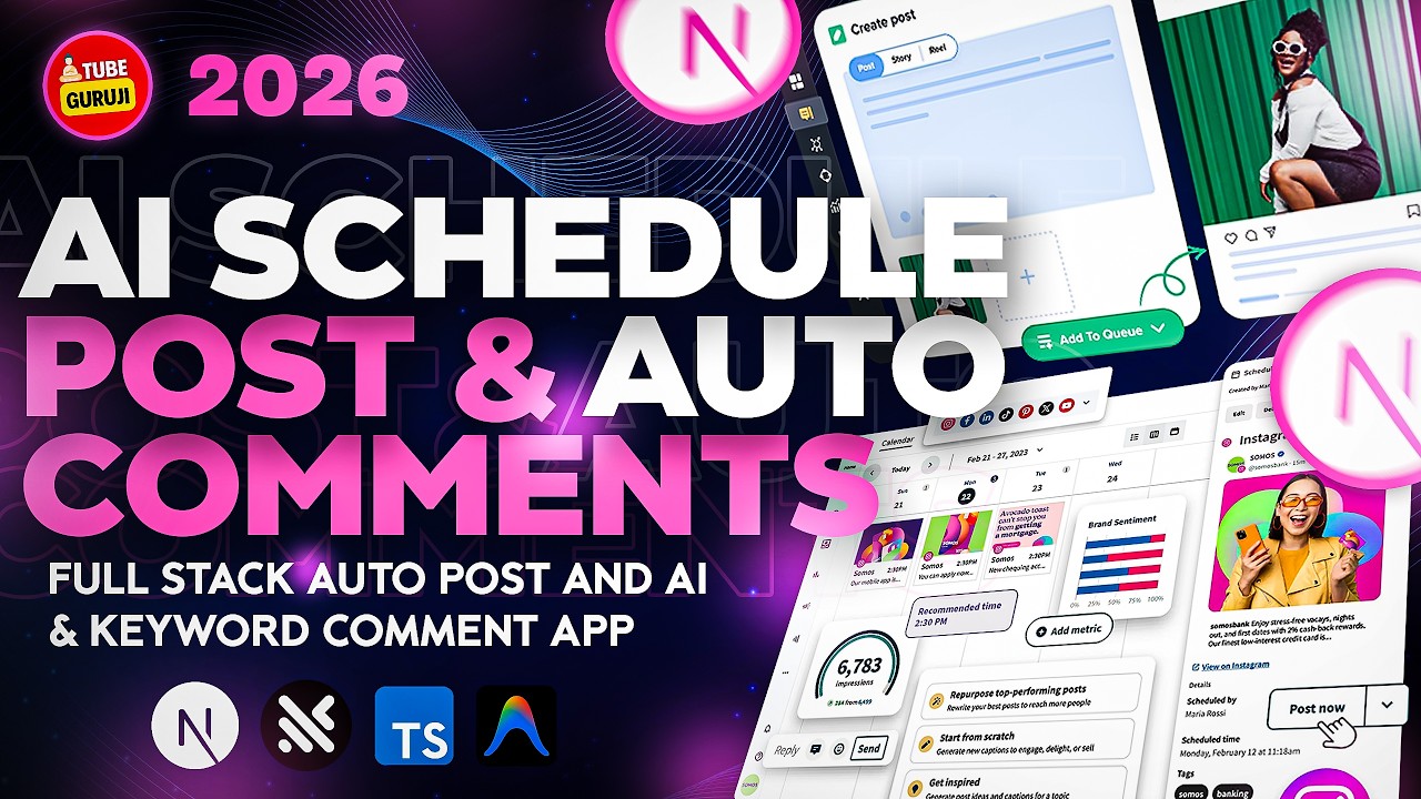 Build AI Social Media Auto Scheduler (Auto Posts + AI Replies + Social Login) | Next.js + Traycer AI