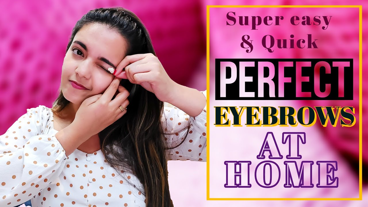 HOW TO SHAPE & GROOM EYEBROWS AT HOME | NO THREADING | PAINLESS | MARINA ABRAHAM
