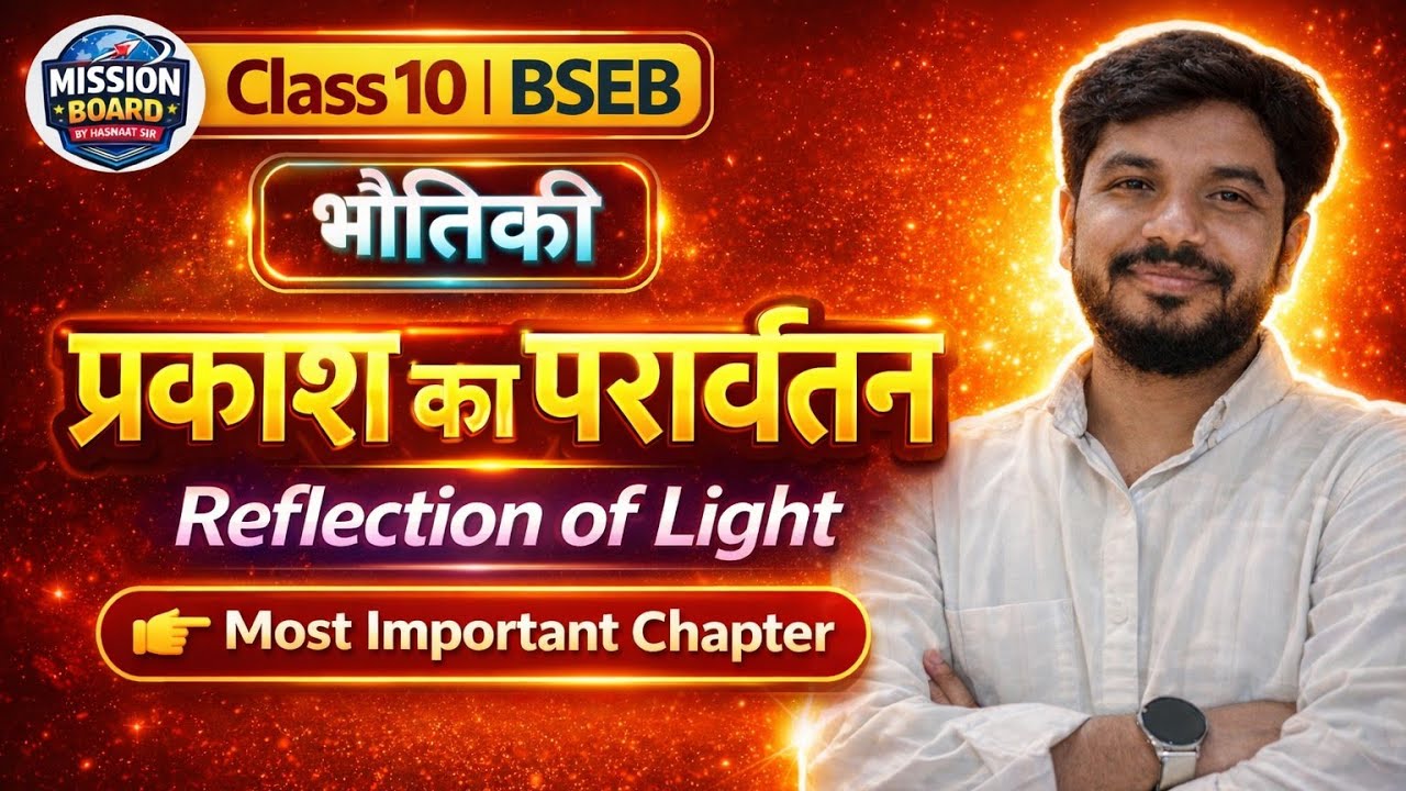 Class 10 Physics: प्रकाश का परावर्तन (Reflection of Light) | By Hasamat Sir l आसान भाषा में 