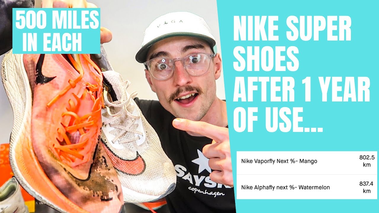 NIKE ALPHAFLY+ VAPORFLY AFTER 1 YEAR OF USE (500 MILES/ 800KM)