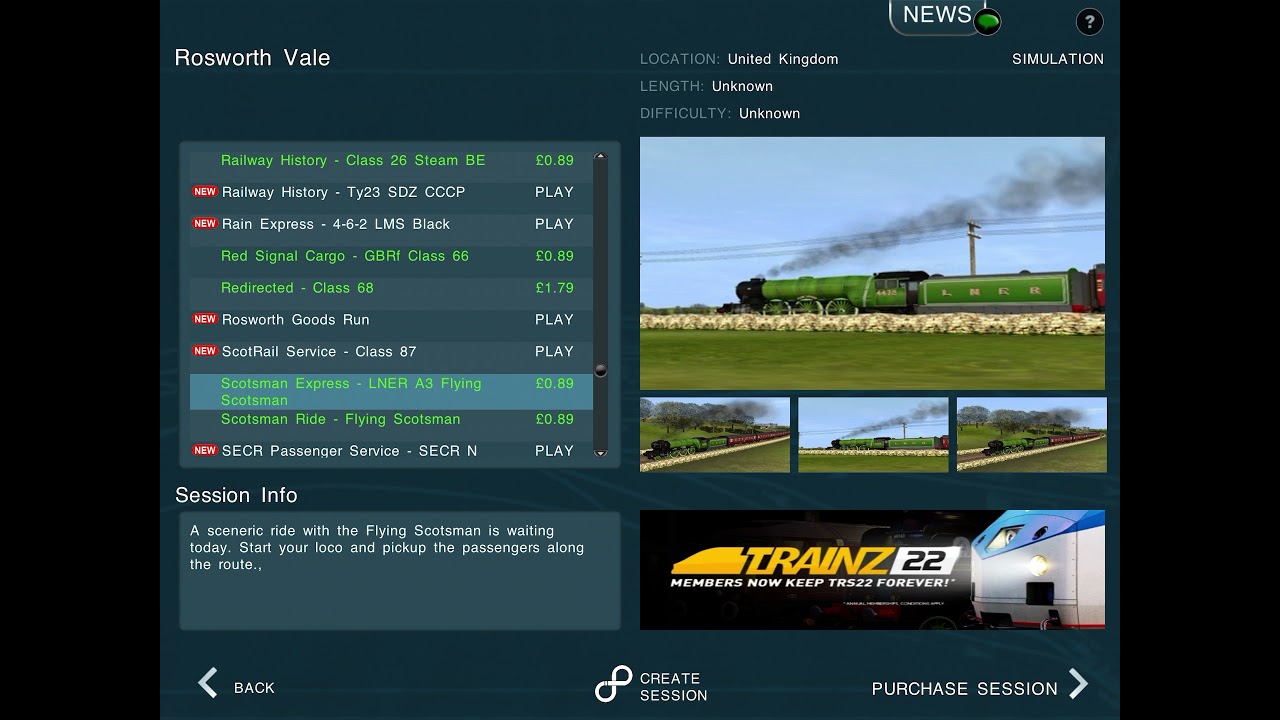 New flying scotsman session on Trainz 2, is it worth buying?