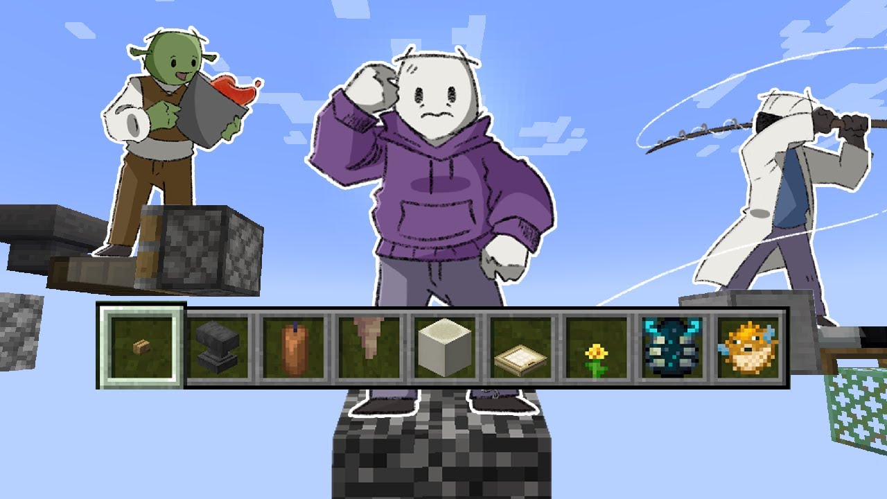 Getting ragebaited in Minecraft random items mode
