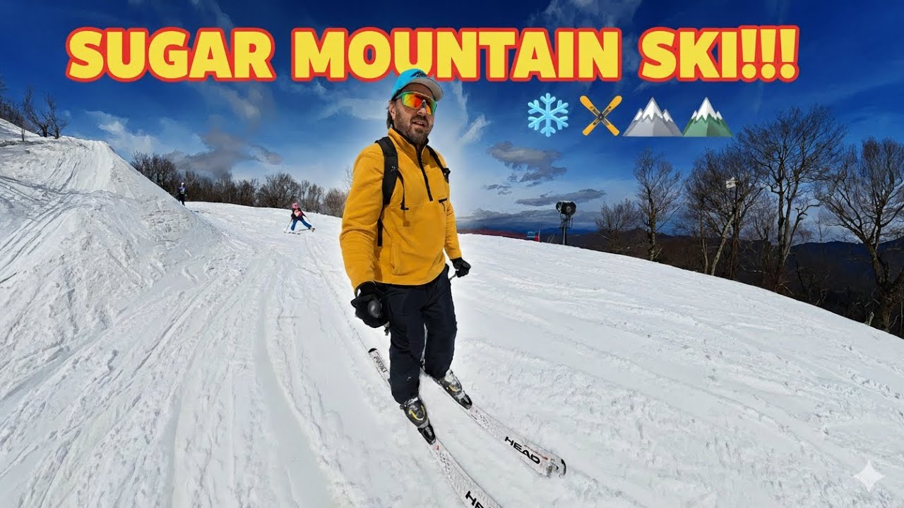 STONE MOUNTAIN SKI!!! 🏔️⛷️❄️☃️💯🐧 CAN'T BELIEVE THIS VIEW! #Skiing #Adventure #StoneMountain