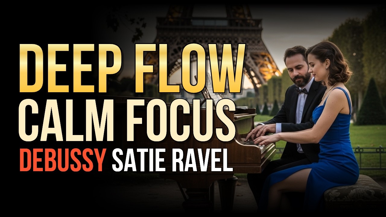 Deep Creative Flow: Debussy, Satie & Ravel for Focus and Brain Rewiring (3 Hours)