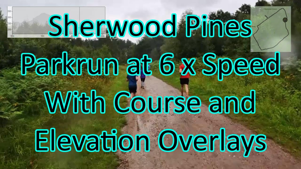 Sherwood Pines Parkrun at 6 x Speed