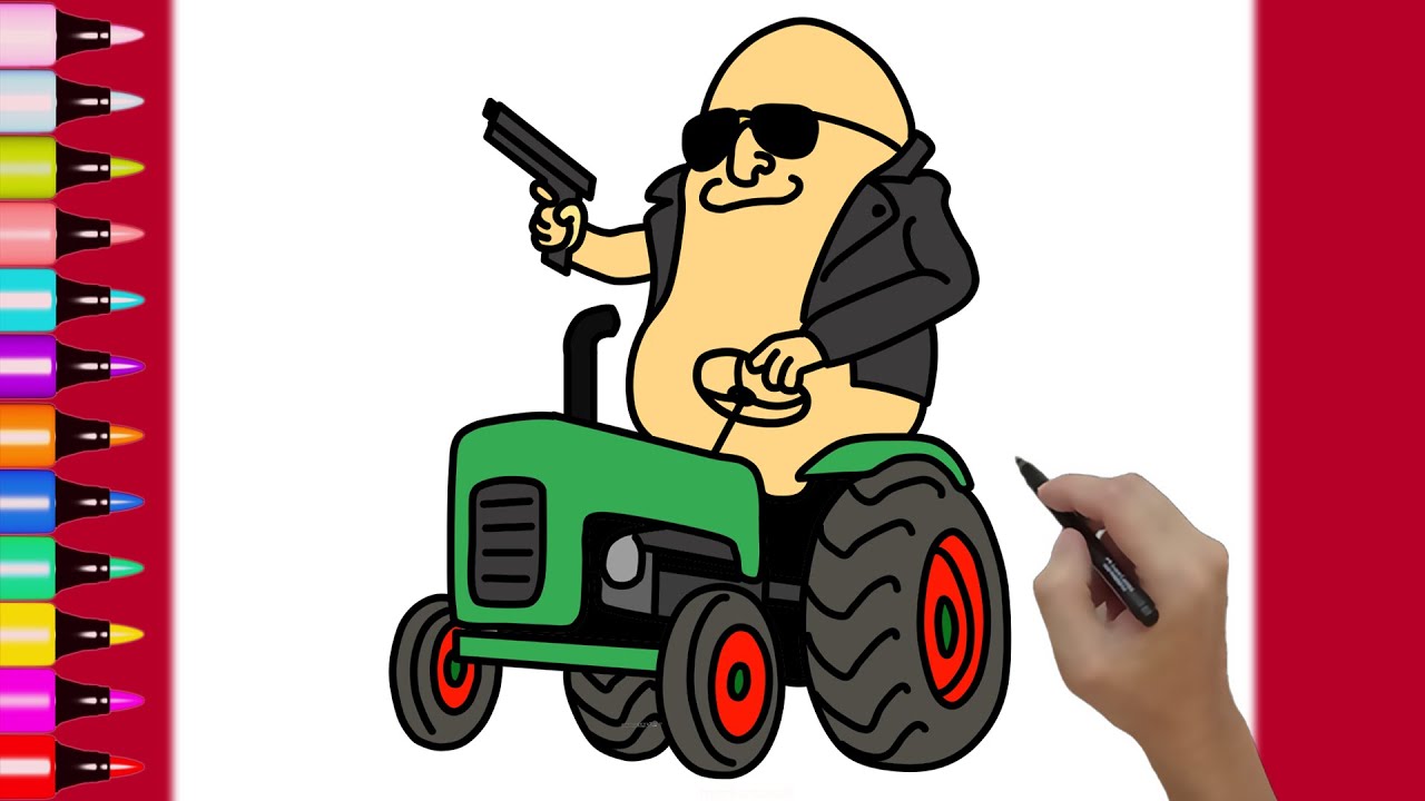 HOW TO DRAW BULBITO BANDITO TRAKTORITO - CÓMO DIBUJAR A BULBITO BANDITO TRAKTORITO