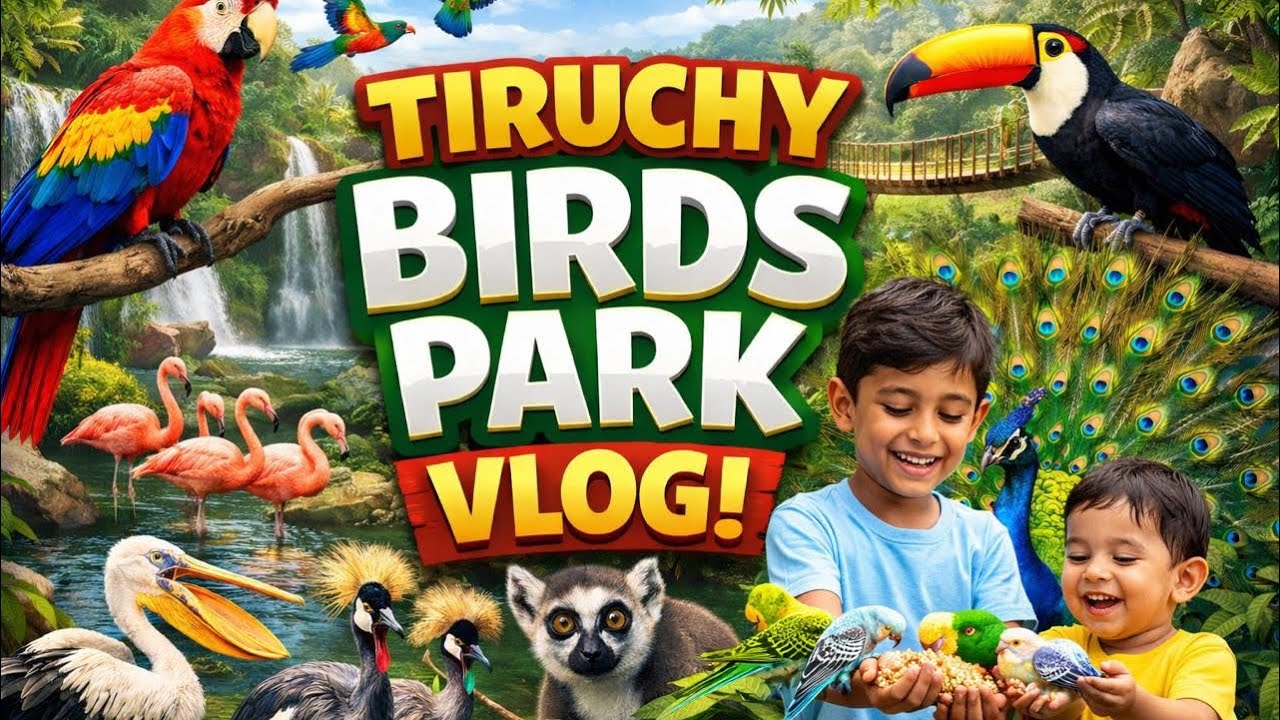 EP 03 - TRICHY BIRDS PARK VLOG | Amazing birds & kids enjoyment 