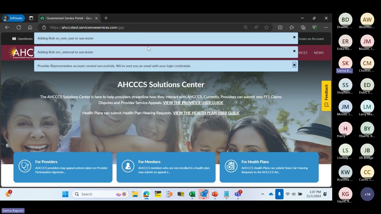 PASRR Portal Training, Live Demo  Nursing Facilities & Hospitals Session 2 2024-11-01